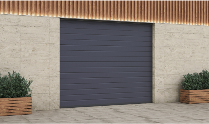 ворота АЛЮТЕХ Цвет ворот - Серый антрацит