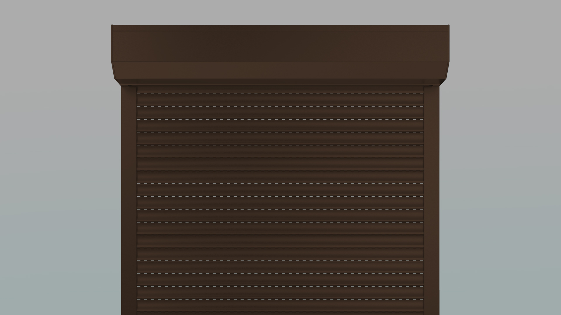 ворота АЛЮТЕХ Цвет ворот - Коричневый