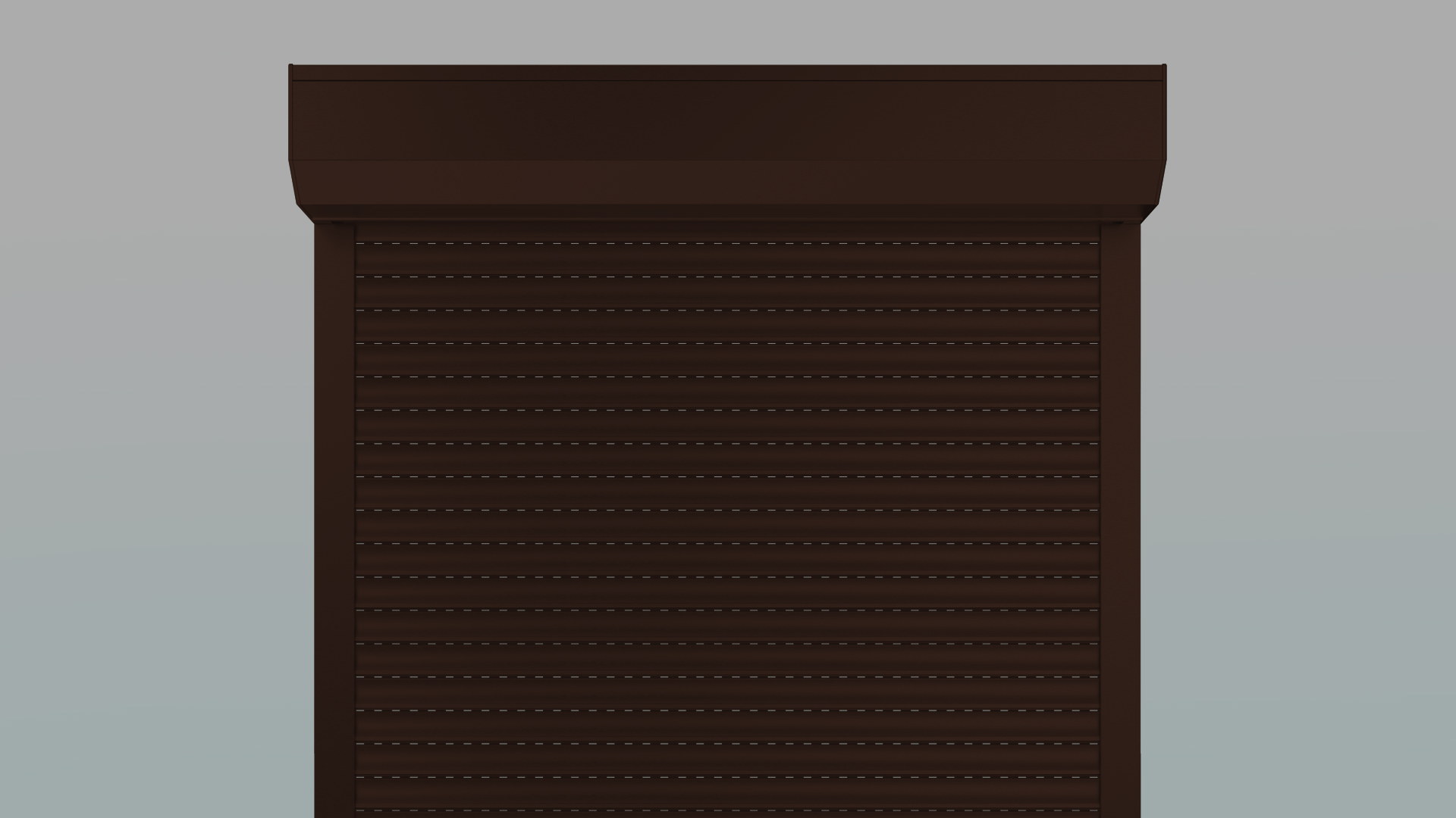 ворота АЛЮТЕХ Цвет ворот - Шоколадно-коричневый